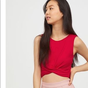 H&M sleeveless Peach Crop Top